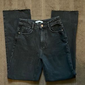 Zara Hi-Rise straight / wide Leg jeans